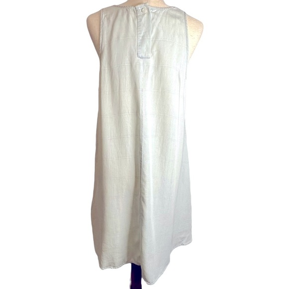 Chelsea & Theodore Tencel Swing Dress Windowpane Plaid Sleeveless NWT Large - Picture 6 of 8